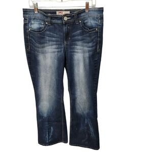 L.E.I. Sophia Hipster Flare Denim Jeans Size‎ Junior 13